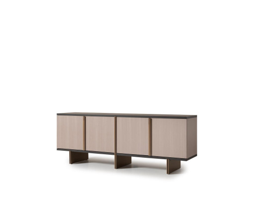 Sideboard Anrichte Kommode Holz Esszimmer Beige Schrank Holzschrank