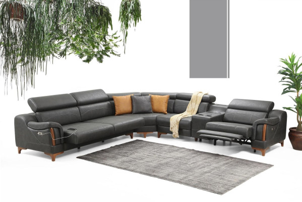 Ecksofa Luxus Sofa L-Form Neu Möbel Wohnzimmer Designer Modern Textil
