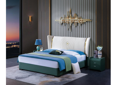 Schlafzimmer Bett Nachttische 3 tlg Set Design Luxus Betten Holz Doppelbett