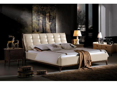 Bett Chesterfield Möbel Schlafzimmer Doppelbett Luxus Betten 180x200 Leder Neu