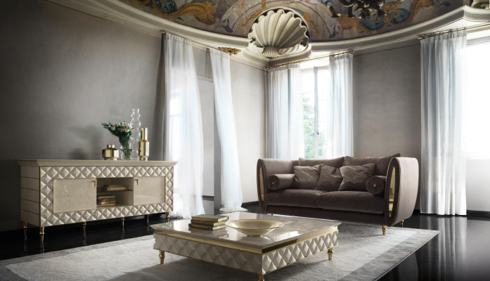 Sofagarnitur Sofa Couch 3 + 1 Wohnzimmer Designer Möbel Classisch