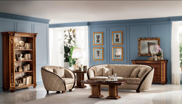 Luxus Klasse 3+1 Italienische Sofagarnitur Möbel Couch Sofa Neu arredoclassic™