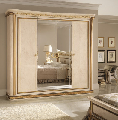 Luxus Kleider Schrank Kleiderschränke Hochglanz Designer Möbel Wohnen Holz Neu