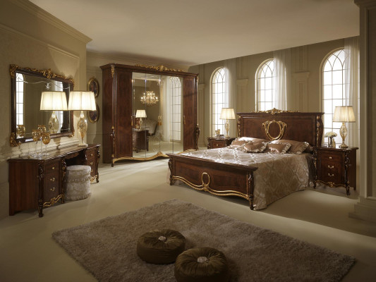Bett 2x Nachttisch 3 tlg Schlafzimmer Set Design Modern Luxus Klassische Möbel