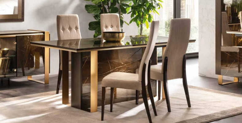 Italienisches Design Esszimmer Set Garnitur Stuhl Tisch Kommode Gruppe