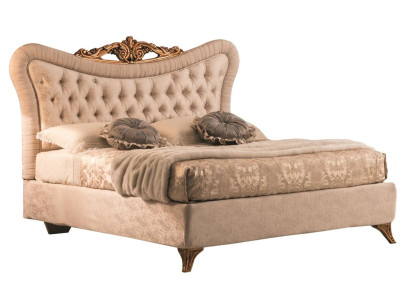 Betten Chesterfield Design Doppelbett Möbel Polster Textil Beige 180x200 Bett