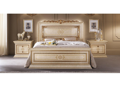 Ehebett Bett Doppel Holz Hotel Betten 180x200 Möbel Schlafzimmer arredoclassic