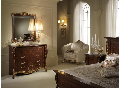 Konsolen Tisch Kommode mit Spiegel Möbel Luxus Set Konsole 2tlg. Made in Italy