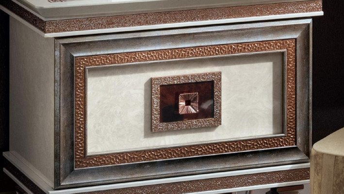 Elegante Stil Möbel Schlafzimmer Kommode Schrank Klassische Anrichte mit Spiegel