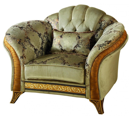 Luxus Fernseh Klassische Sessel Lounge 1 Sitzer Stoff Relax Club arredoclassic