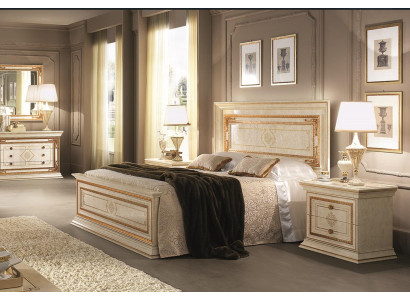Bett Polster Design Luxus Doppel Betten Hotel Holz Schlaf Zimmer arredoclassic