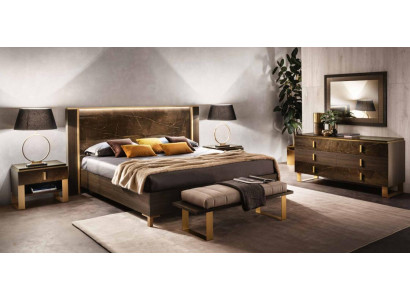 Bett Schlafzimmer Set Design Modern Luxus 2x Nachttisch Italienische 3tlg