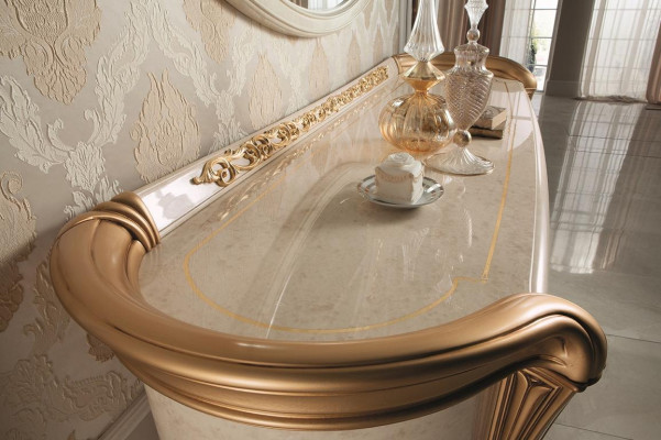 Design Möbel Stil Barock Kommode Schrank Beige Luxus Holz Italienische Möbel Neu
