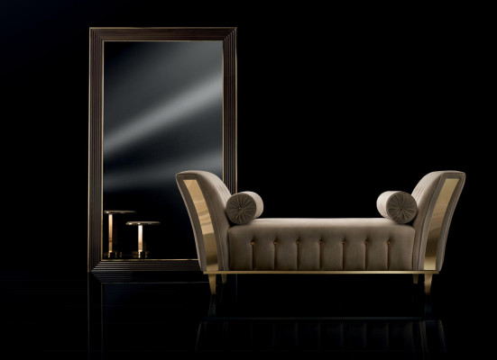 Lounge Sofa Wohnzimmer Stoff Couchen Chaiselounge Sitzpolster arredoclassic