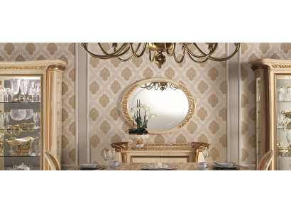 Design Spiegel Wandspiegel Echt Holz Rahmen Hängespiegel Luxus Möbel Barock