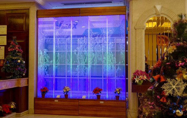 Wandpaneel Wasserblasen LED Wasserwand Design Wasser Wand