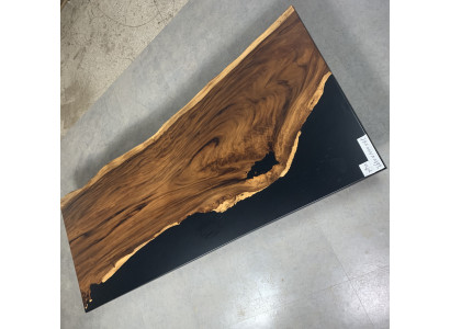Epoxid Harz Esstisch Echtes Massiv Holz Möbel Wasserfall Epoxy Tisch