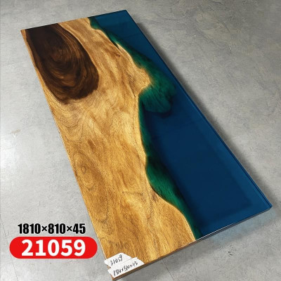 Esstisch Meer Wasser River Echtes Holz Flusstisch 181x81cm Tische