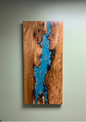 Epoxidbilder Wandbild 120*70 Bild Wand Bilder Handarbeit Design Epoxy Gemälde