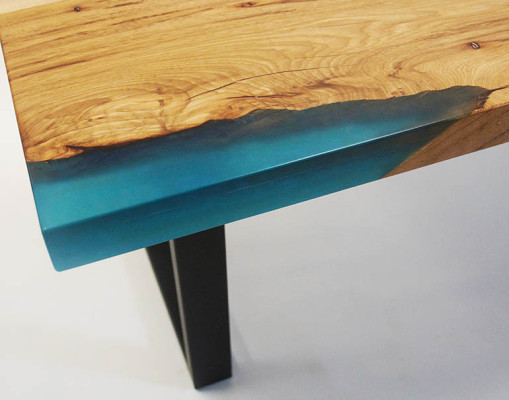 Couchtisch River Table Epoxidharz Massiv Tische 120x70 Flusstisch Echtes Holz