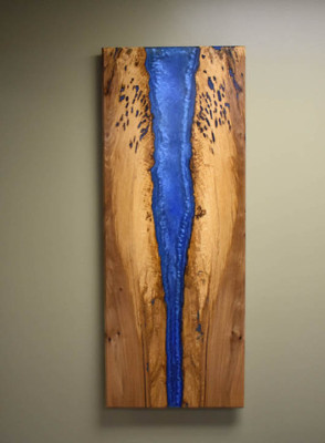 Handarbeit Wasser Fall Bild Wand Bild Epoxid Harz Gemälde Echtes Bild