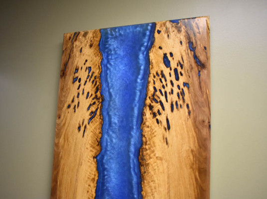 Handarbeit Wasser Fall Bild Wand Bild Epoxid Harz Gemälde Echtes Bild