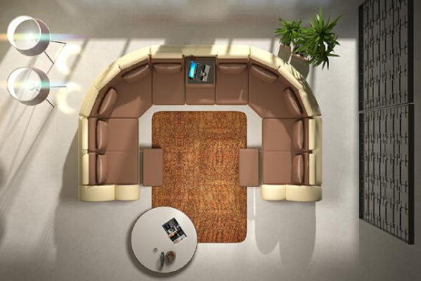 Couchgarnitur Moderne Sofa Ecke Sitzecke Leder Couch Wohnlandschaft USB Sofa