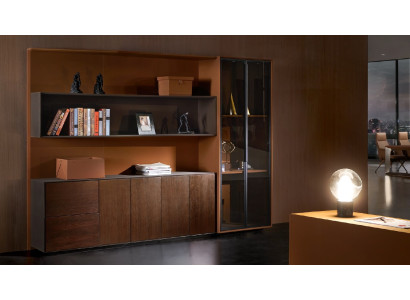 Bücher Akten Schrank Regal Wand Kanzlei Praxis Firmen Büro Möbel