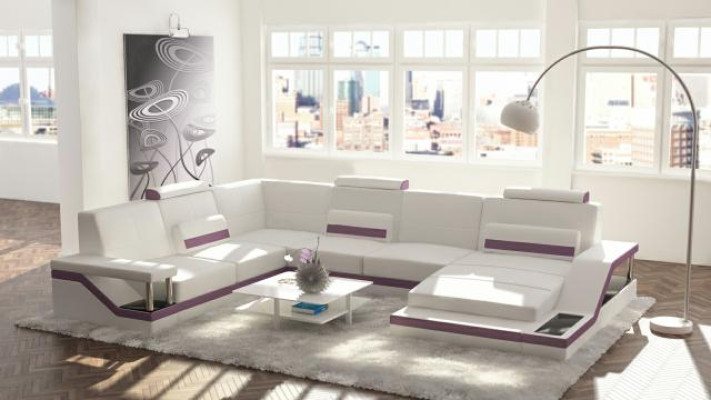 Designer U-Form Couch Ecksofa Polster Garnitur Eckgarnitur Sofa Wohnlandschaft
