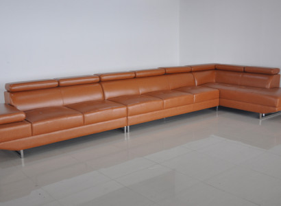 XXL Loung Dream Sofa Couch Polster Sitz Garnitur Wohnlandschaft Leder Ecke +USB