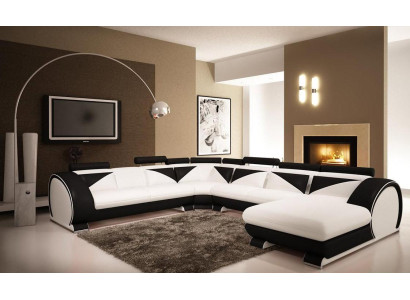 Wohnlandschaft Ecksofa Sofa Couch Polster Garnitur Ledersofa Neu Vigo U Form Max