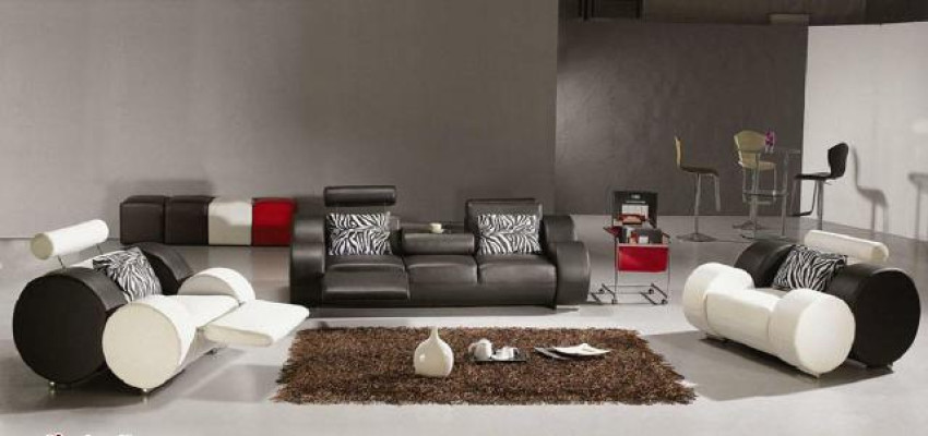 LEDERSOFA mit USB LEDER GARNITUR 3+2+1 SITZER POLSTERGARNITUR DESIGNER SOFA NEU