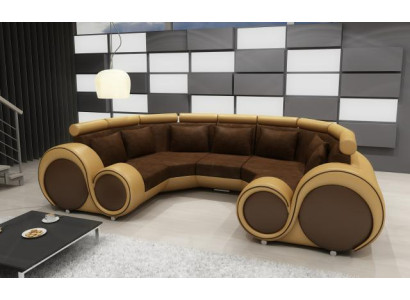 Wohnlandschaft Designer Sofa Textil Couch + USB Mikrofaser Polstergarnitur XXL