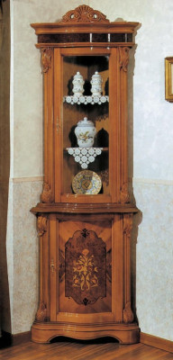 Vitrinen Glas Schrank Echtholz Vitrine Wohnzimmer Anrichte Italienische Möbel