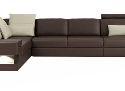 Wohnzimmer Braun Möbel Textil Sofas Ecksofa L Form Couch Polstermöbel Schlafsofa