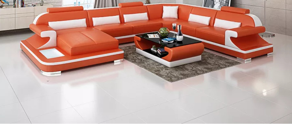 Design Couch Ecksofa Eckgarnitur Sofa Sofas Couchen Tisch 2tlg. Wohnlandschaft