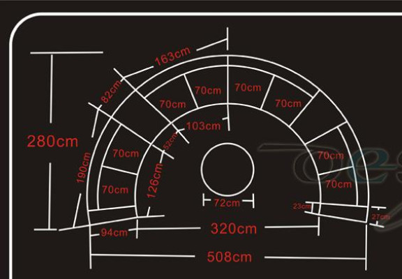 Rundsofa mit USB Couch Große XXL Wohnlandschaft Ecksofa Rund Sofa Eck Polster