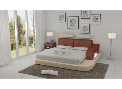 Wasserbett Hotel Doppel Bett Betten Komplett Lederbett Polsterbett Wasser LB8802