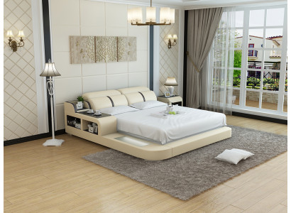 Wasserbett Hotel Doppel Bett Betten Komplett Lederbett Polsterbett Wasser LB8821