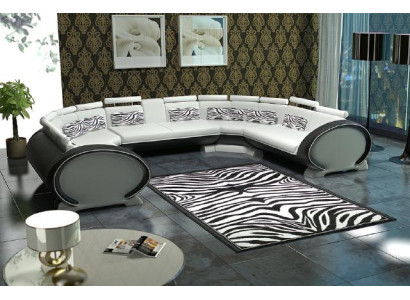 U förmige Couch Sitzpolster Ecke Leder Ecksofa Moderne Designer Couchen + USB
