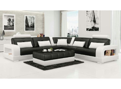 LEDERSOFA SOFA mit USB,ECKSOFA"H2209" SOFAGARNITUR DESIGNER COUCH Maßanfertigung
