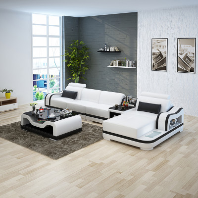 Luxuriöses Leder Ecksofa L-Form Moderner Charme für Ihr Wohnzimmer