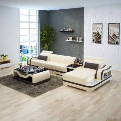 Luxuriöses Leder Ecksofa L-Form Moderner Charme für Ihr Wohnzimmer