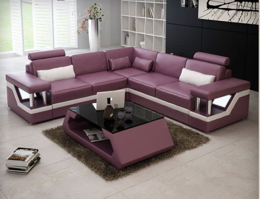 LEDERSOFA XXL GARNITUR WOHNLANDSCHAFT ECKCOUCH LEDER ECKSOFA SCHWARZ / WEIß