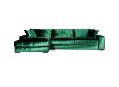 Ecksofa Sofas Italienische Möbel Stoff Wohnzimmer Couchen Polster Sofa Grüne Neu