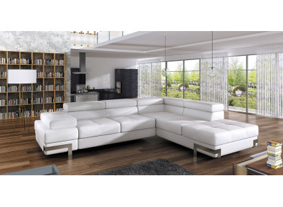 Sofa Schlafsofa Designer Sofa mit Bettfunktion + Bettkasten Ecksofa Couch NEU