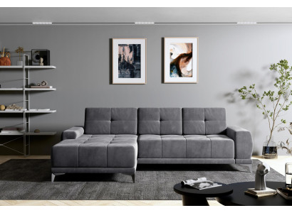 Ecksofa Sofa Couch Polster Leder Eck Sofas Garnitur Design Wohnlandschaft Neu
