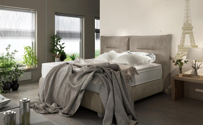 Bett Design Luxus Textil Betten Modernes Schlafzimmer 180x200 Bettgestelle Neu