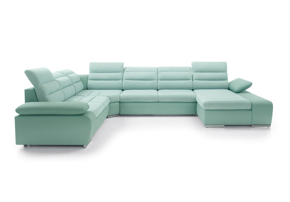 Wohnlandschaft Ecksofa U-form Eckcouch mit Schlaffunktion Sofa Couch Neu Ecksofa
