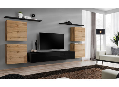 Luxus Einrichtung Wohnwand TV Ständer Design Sideboard Wandschrank Neu
